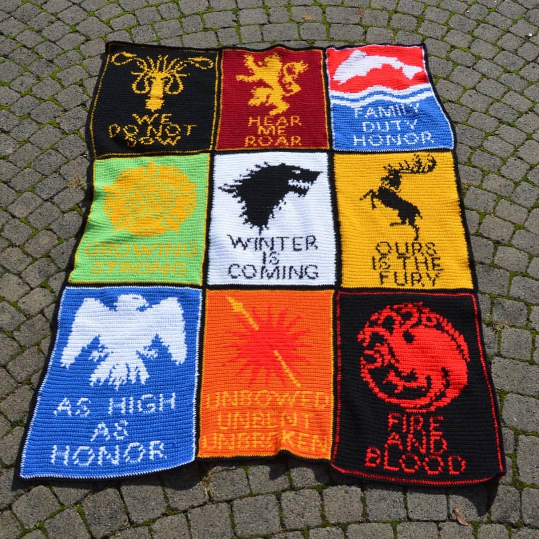 Free Pattern Game of Thrones Crochet Blanket Wayward Pineapple Creations