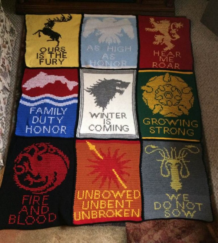 Free Pattern Game of Thrones Crochet Blanket Wayward Pineapple Creations