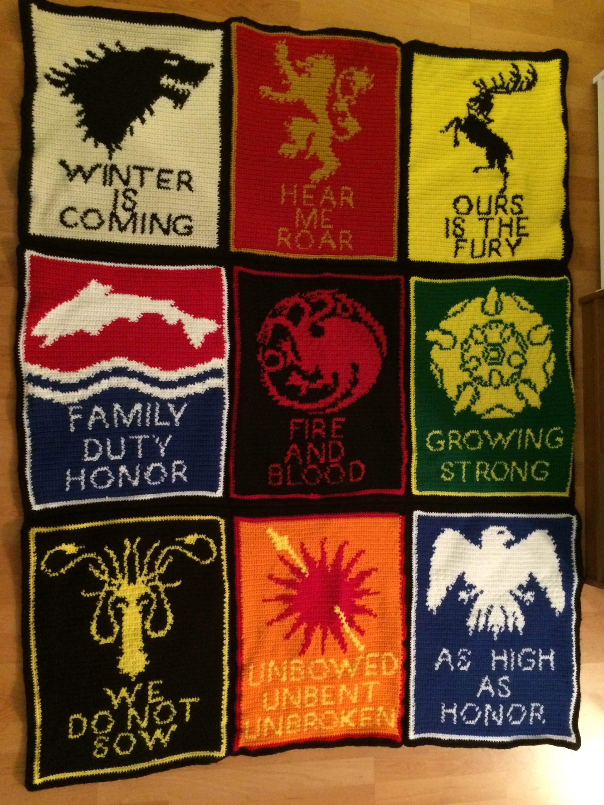 Game of Thrones Crochet Blanket Pattern - Wayward Pineapple Creations