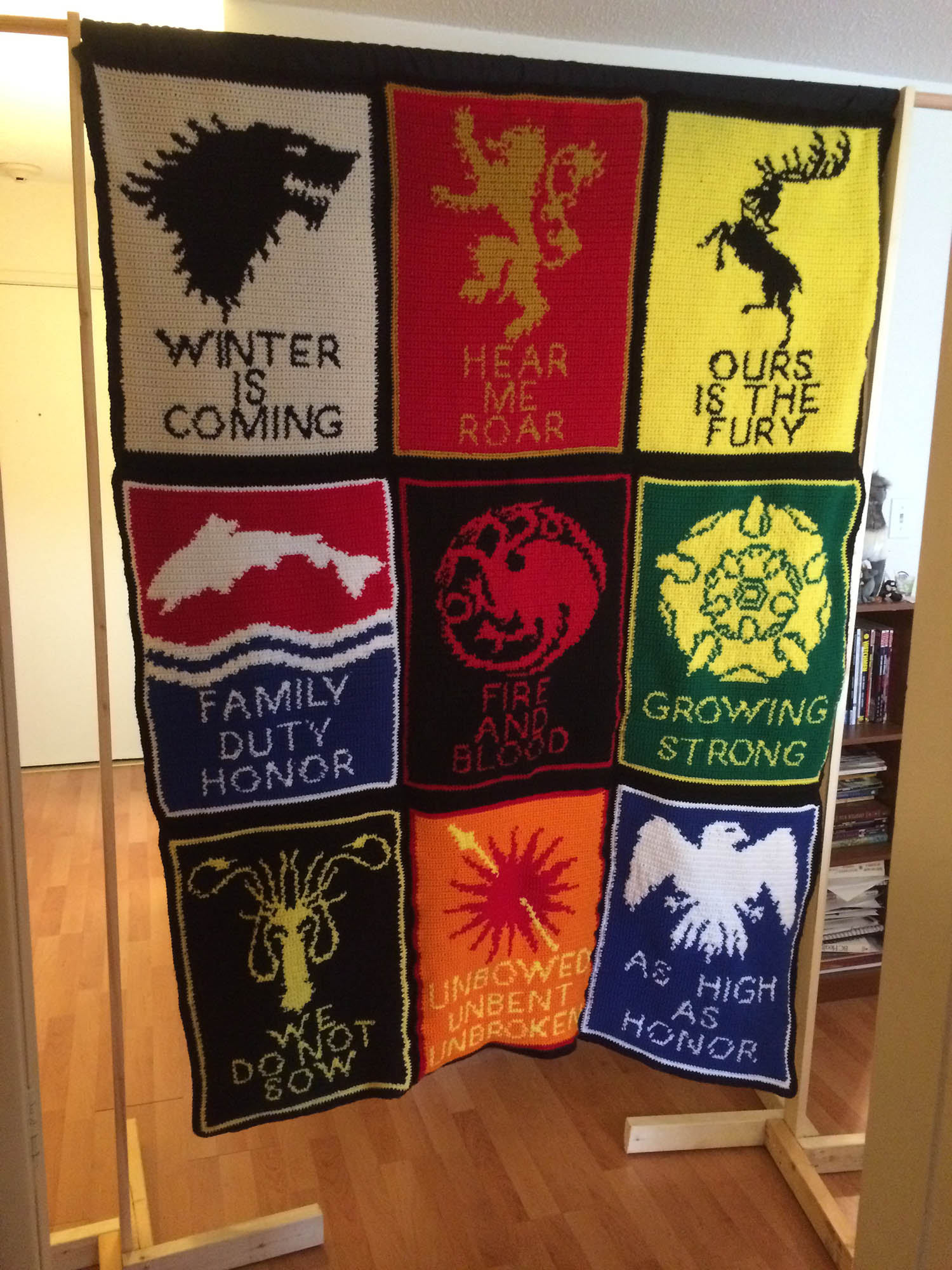 Free Pattern Game of Thrones Crochet Blanket Wayward Pineapple Creations