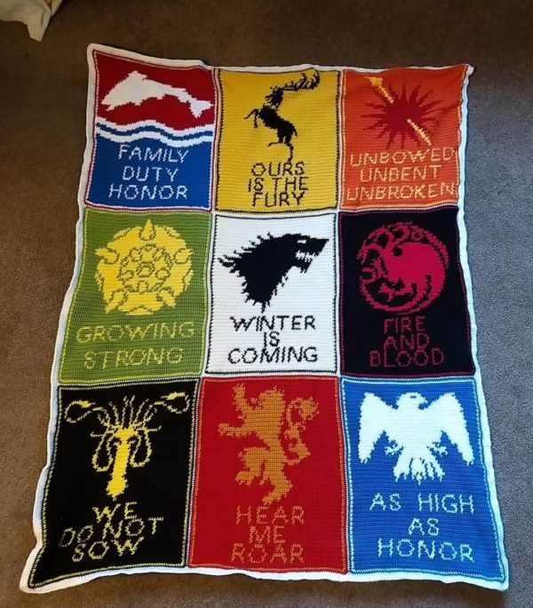 Free Pattern: Game of Thrones Crochet Blanket - Wayward Pineapple Creations