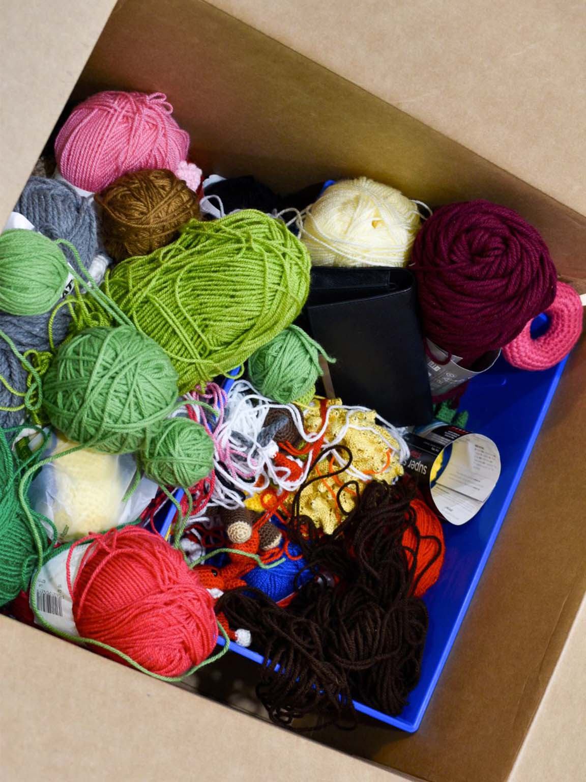 Organize Your Yarn with this Awesome Pegboard Yarn & Craft Wall