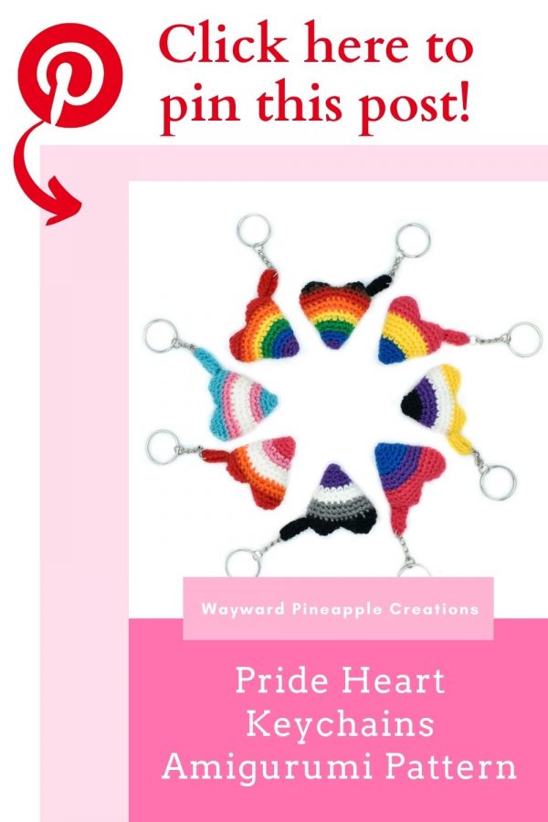 pride heart keychains pin this post