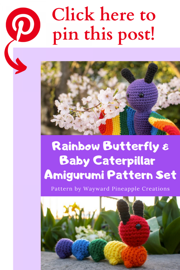 Butterfly and caterpillar Pin this post!